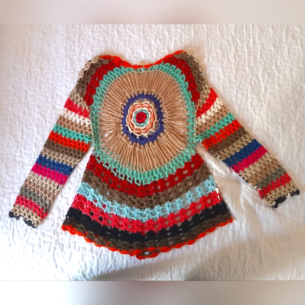 Made In Brazilia Multicolored Bathing Suit cover-up.